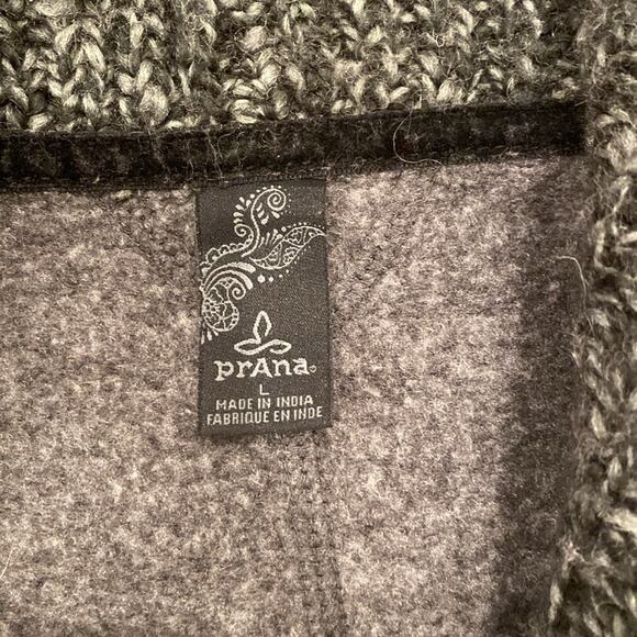Prana Gray Open Front Cardigan Sweater - Picture 5 of 7